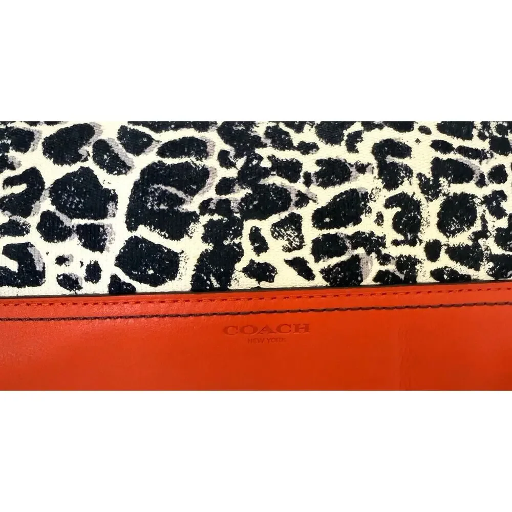 Coach 47999 Legacy Ocelot Cheetah Canvas Universal Wristlet Purse Bag Hangtag
